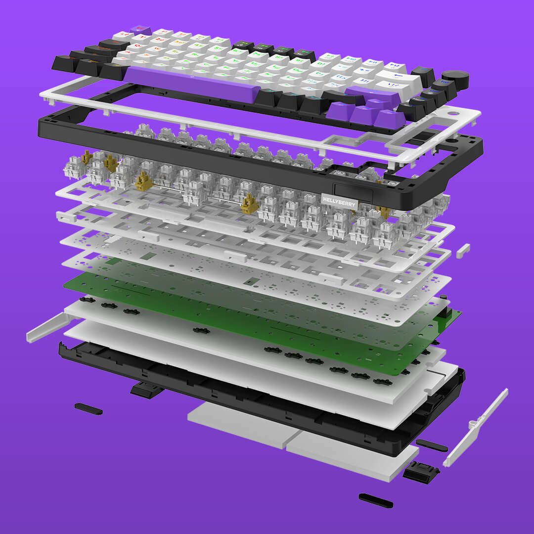 Multiple layers of sound- and vibration-dampening materials