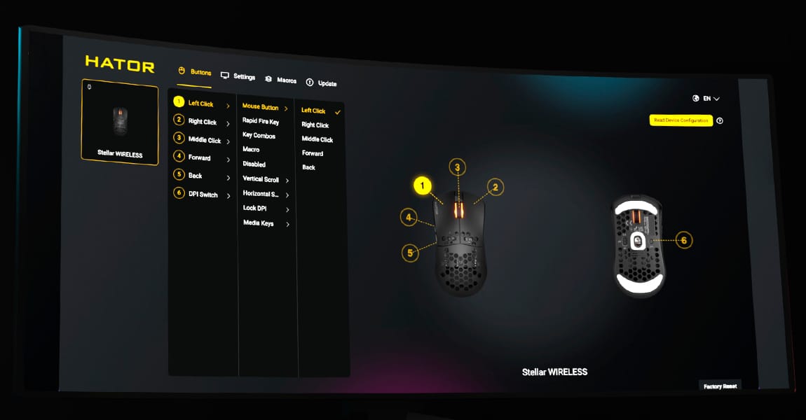 Mouse HATOR Stellar Wireless
