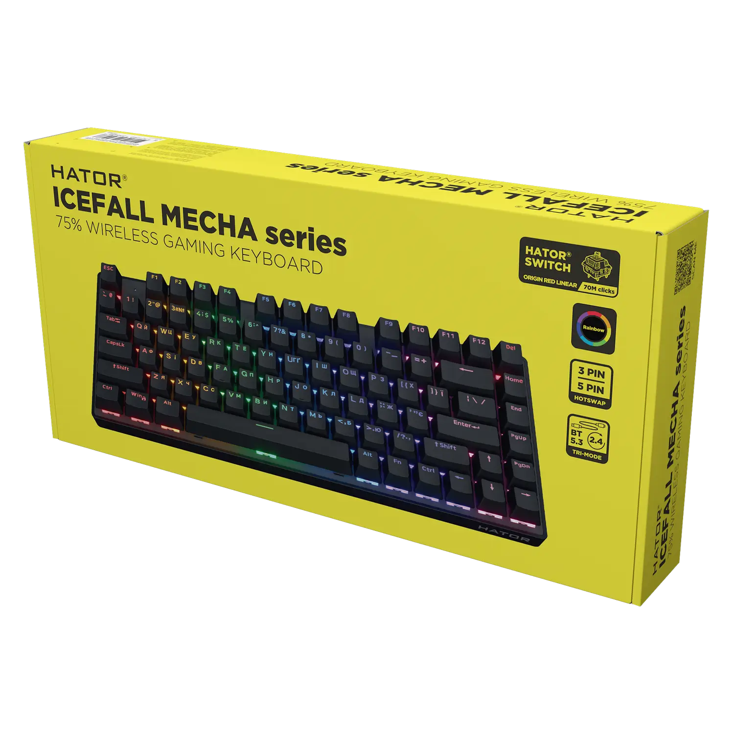 HATOR Icefall Mecha 75 Rainbow Wireless