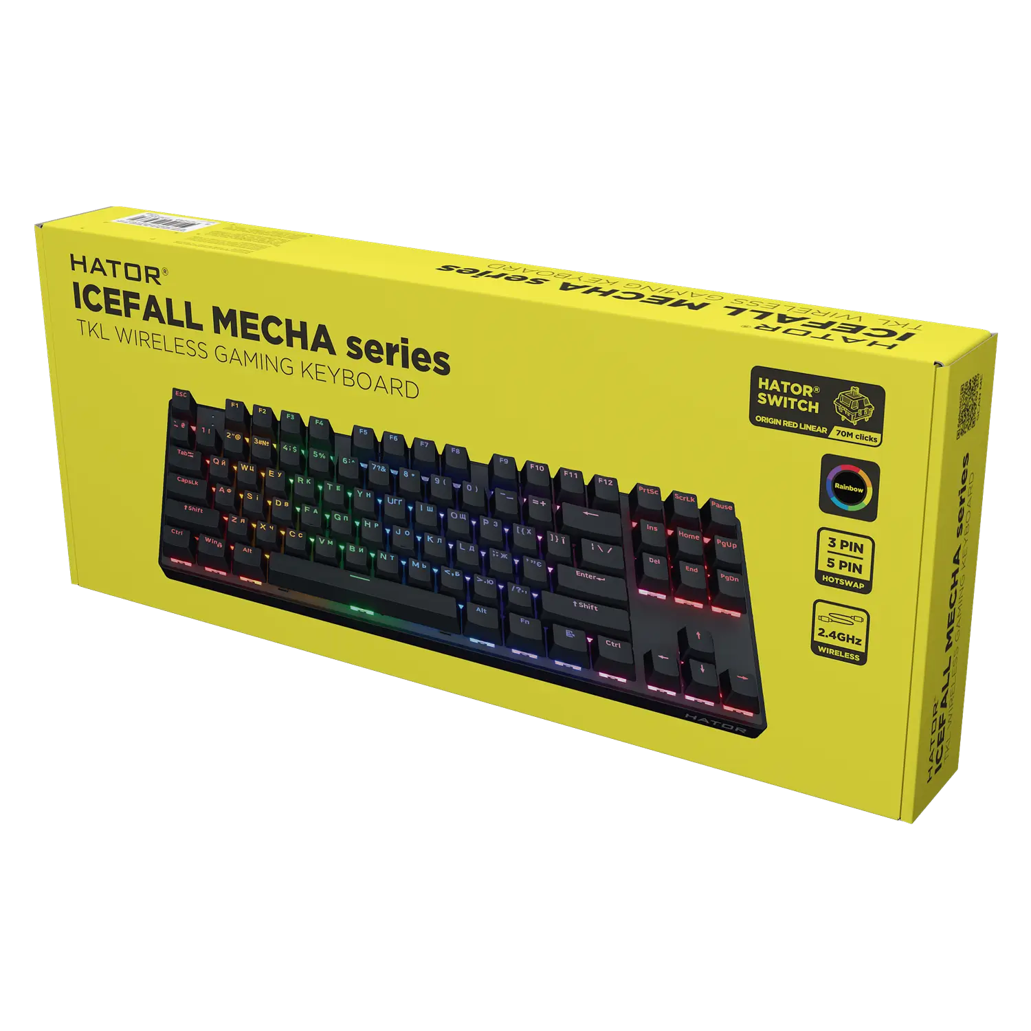 HATOR Icefall Mecha TKL Rainbow Wireless