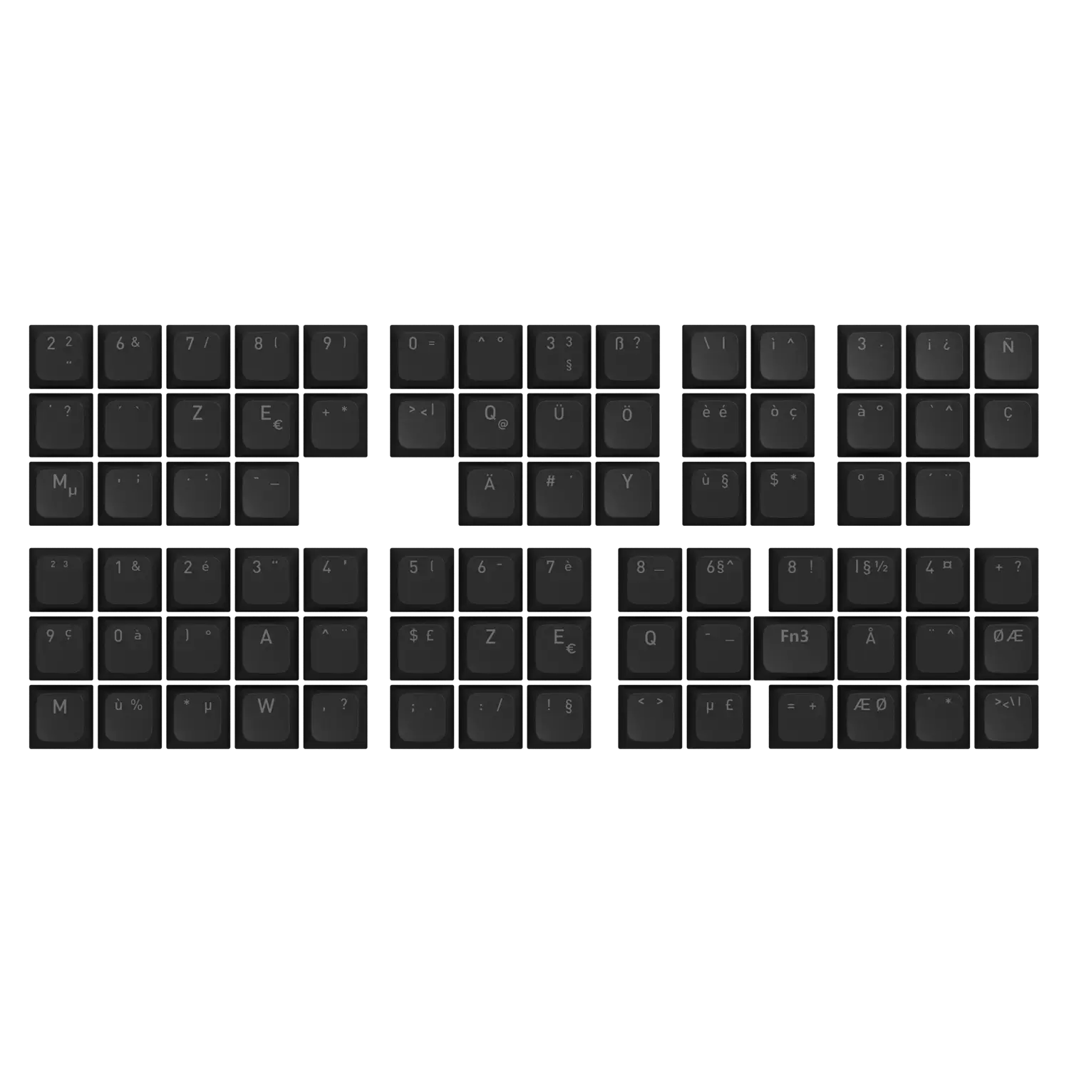 OMA profile keycaps full set for ANSI/ISO Layouts