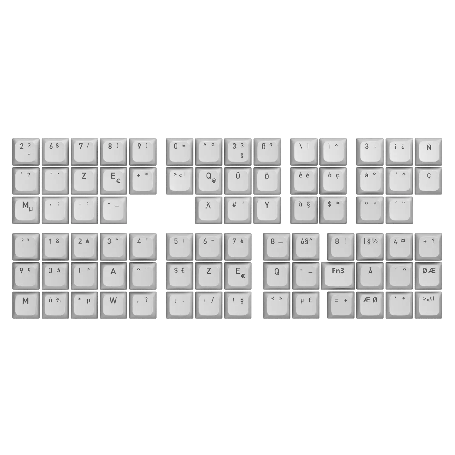OMA profile keycaps full set for ANSI/ISO Layouts