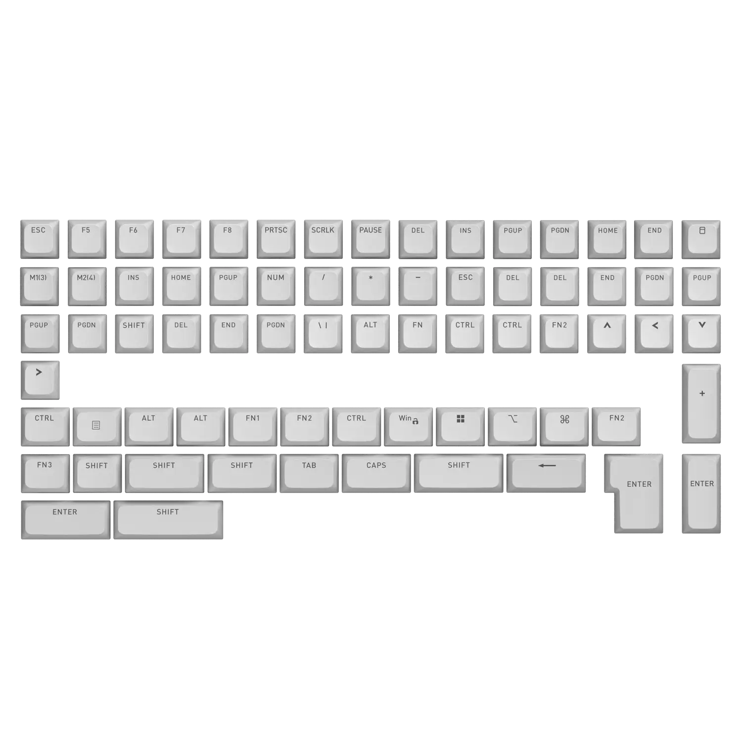 OMA profile keycaps full set for ANSI/ISO Layouts